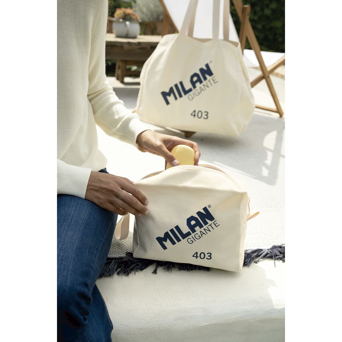Travel Vanity Case Milan Beige