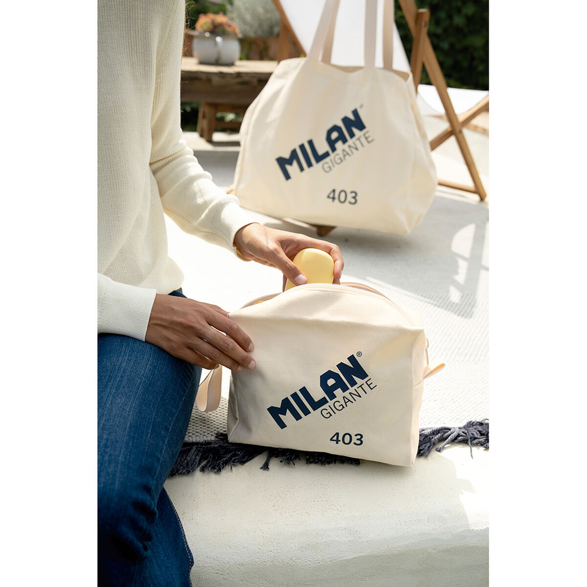 Travel Vanity Case Milan Beige