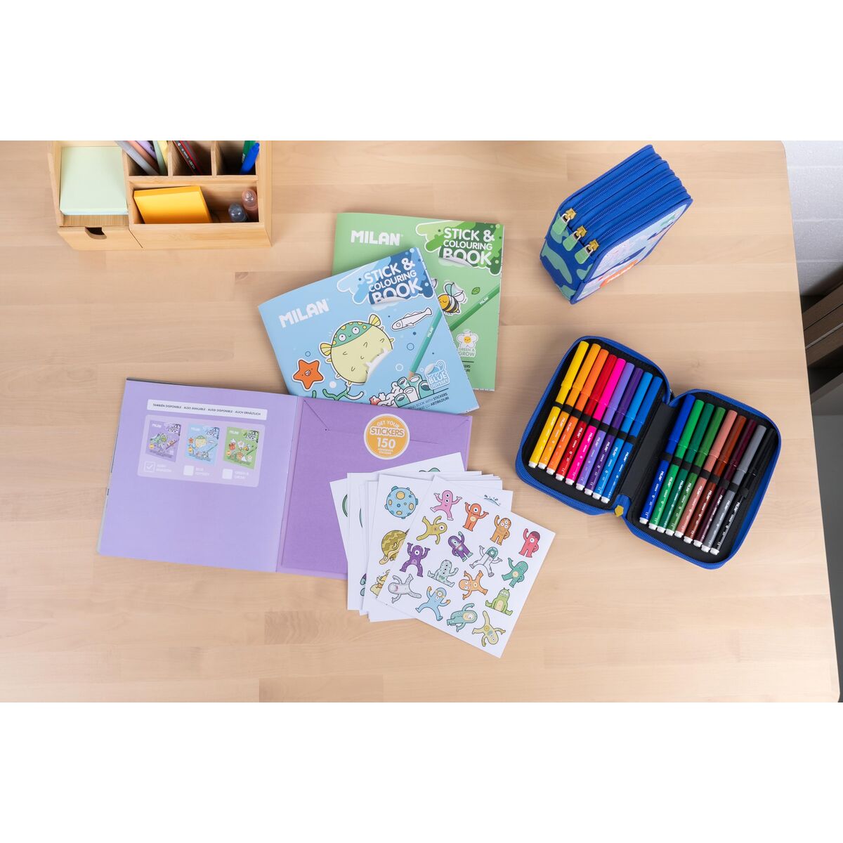 Picture Block for Colouring In Milan Blue odissey