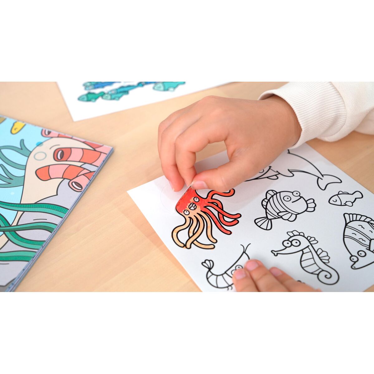 Picture Block for Colouring In Milan Blue odissey