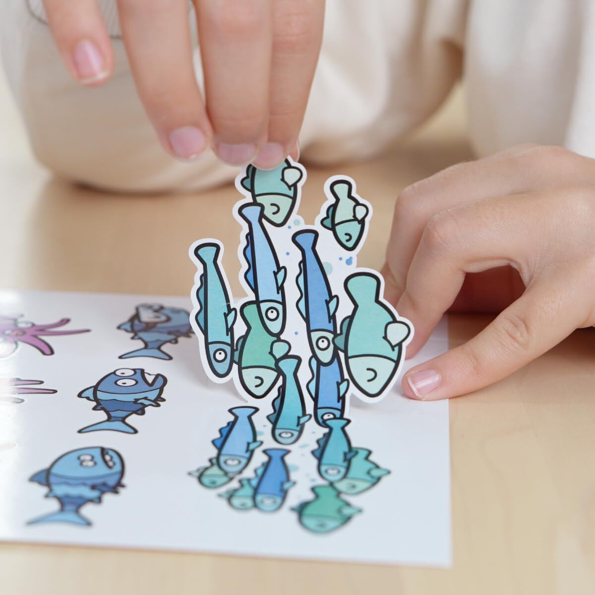 Picture Block for Colouring In Milan Blue odissey