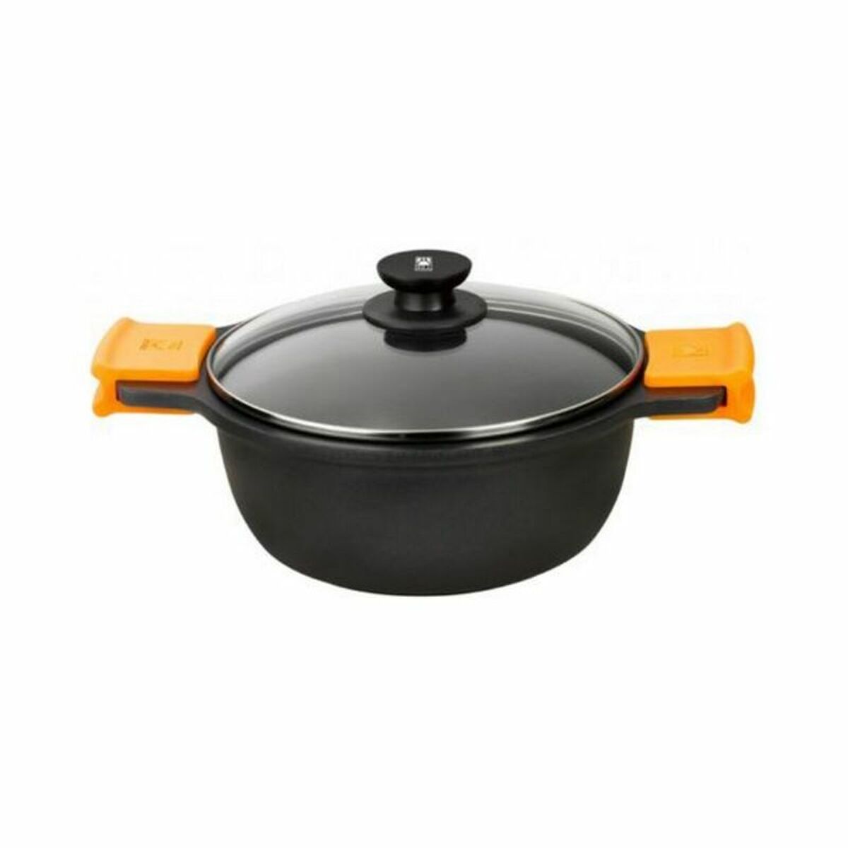 Casserole BRA A270324 (24 cm) Black Metal Aluminium Toughened aluminium Cast aluminium  24 cm 4 L