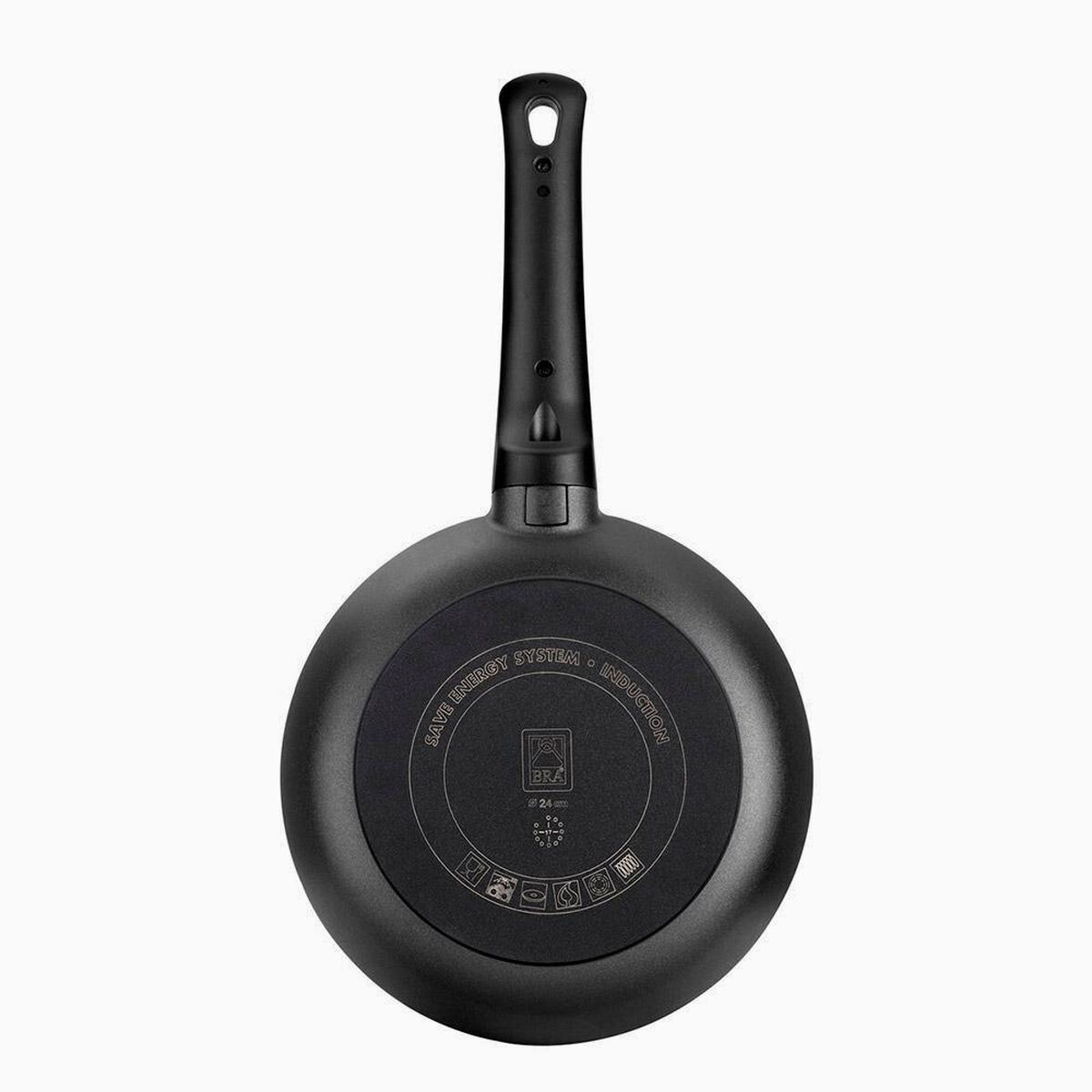 Pan BRA Toughened aluminium  20 cm Black Orange