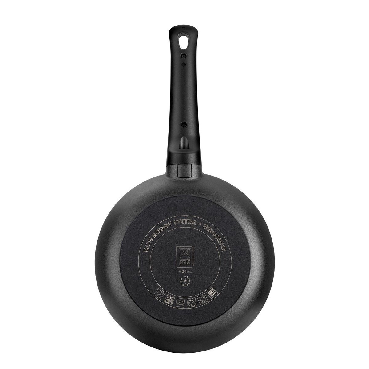 Pan BRA Toughened aluminium  20 cm Black Orange