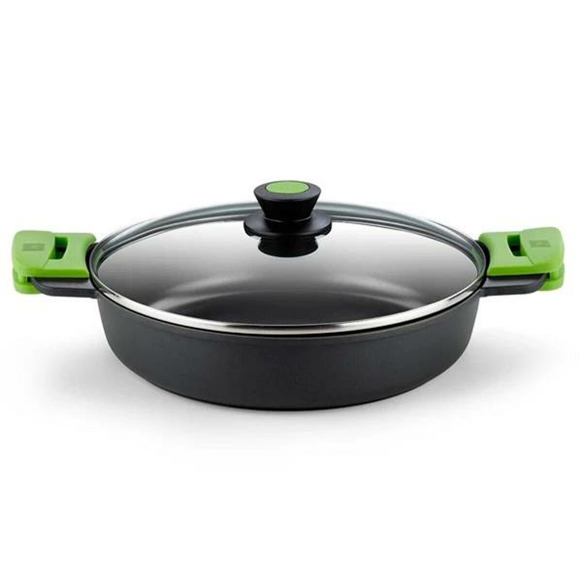 Casserole with lid BRA PRIOR Black Aluminium 2,3 L Ø 24 cm (1 Unit) Casserole with lid BRA PRIOR Black Aluminium 2,3 L Ø 24 cm (1 Unit)
