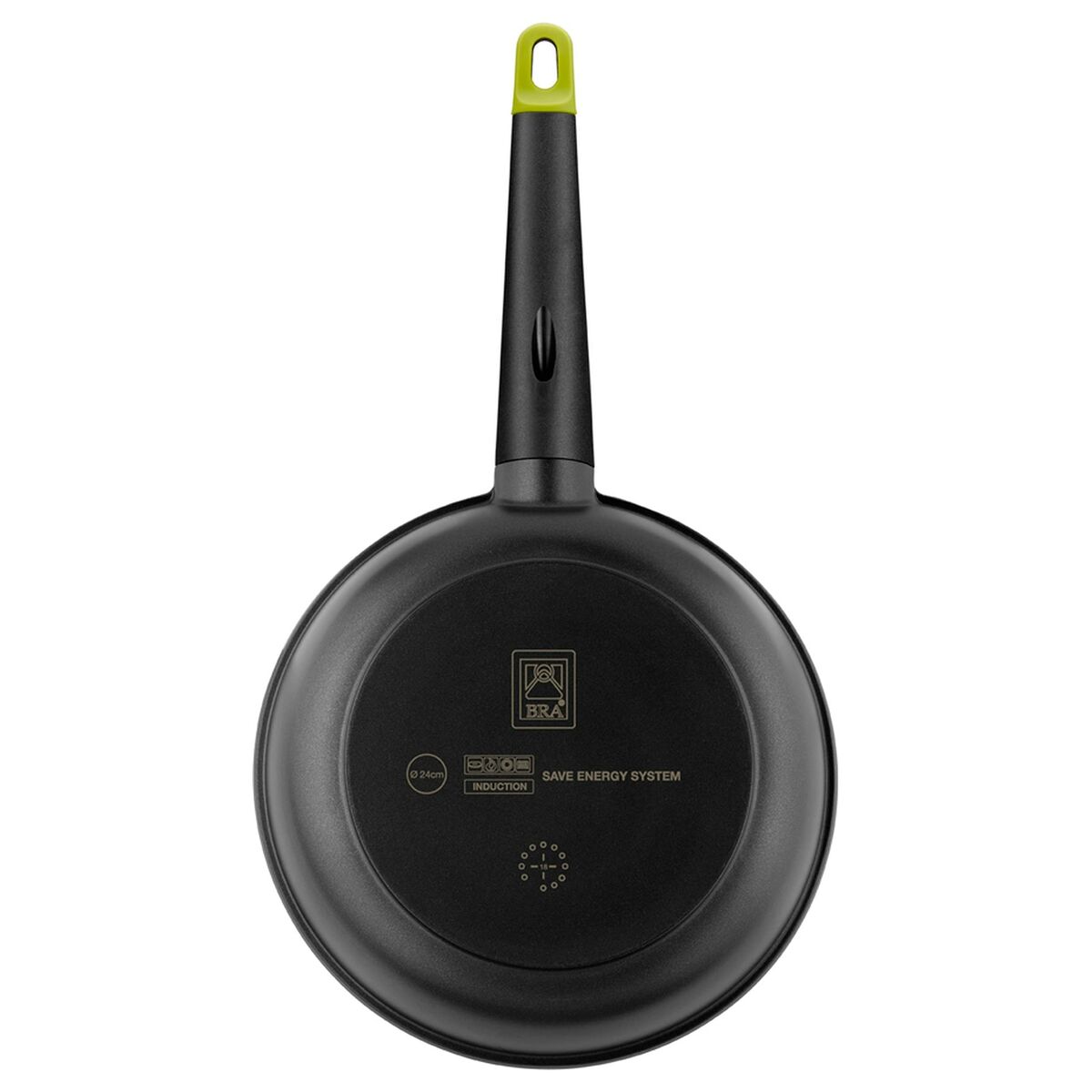 Pan BRA FOODIE     20CM Black Metal Aluminium  20 cm