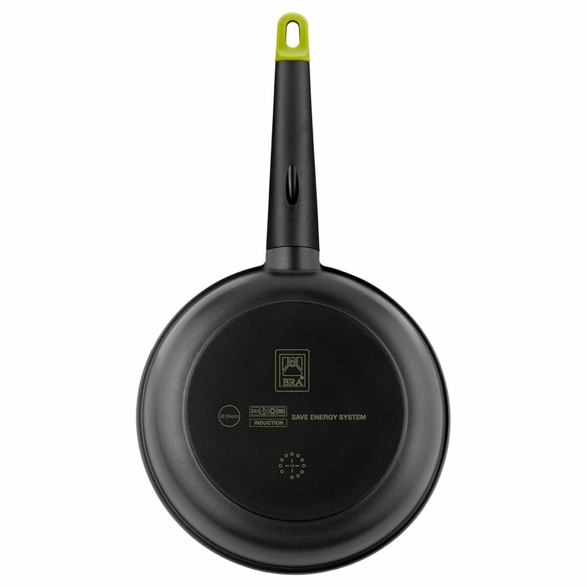 Pan BRA FOODIE     26CM Black Aluminium 26 cm  26 cm
