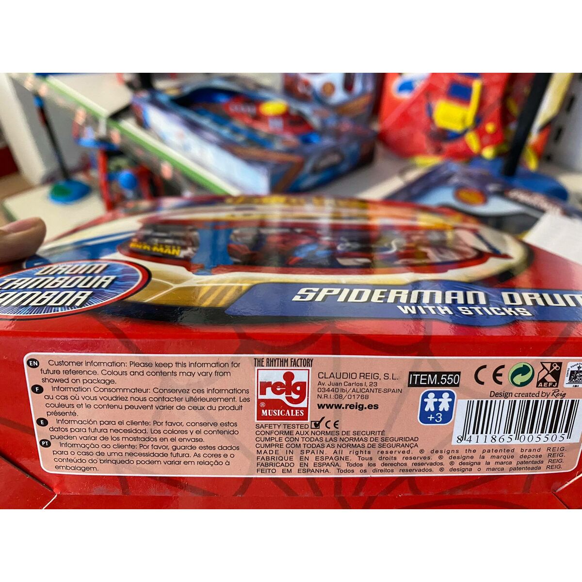 Drum Spider-Man Plastic