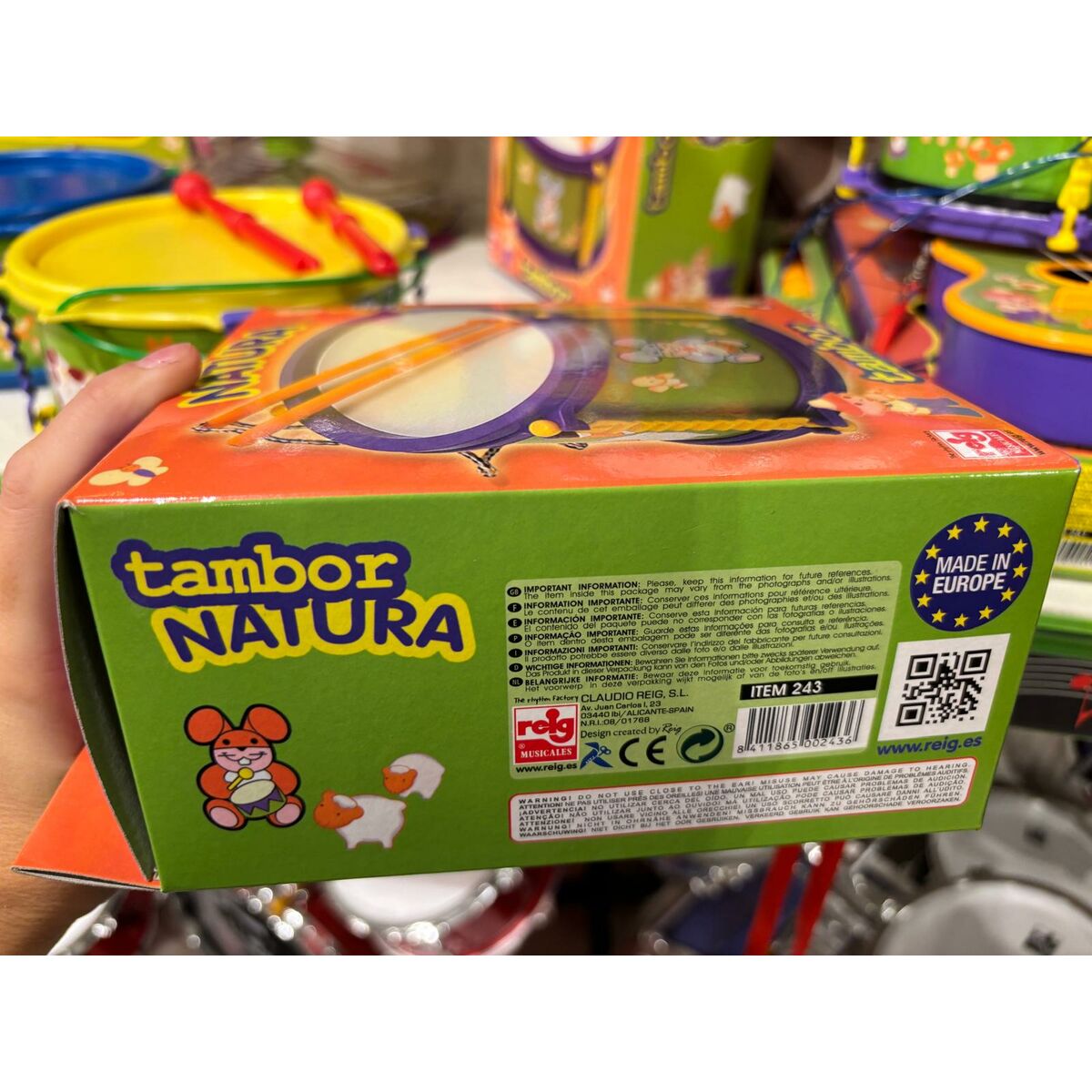 Musical Toy Reig Drum 17 cm