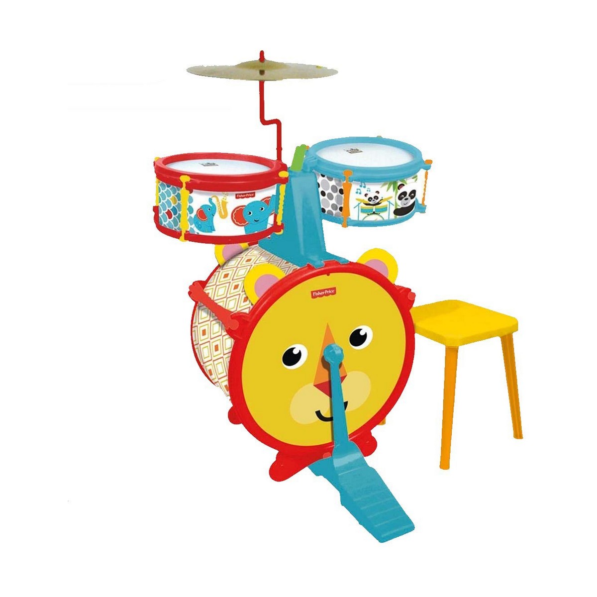 Drums Fisher-Price Plastic 55 x 38 x 36 cm animals Drums Fisher-Price Plastic 55 x 38 x 36 cm animals