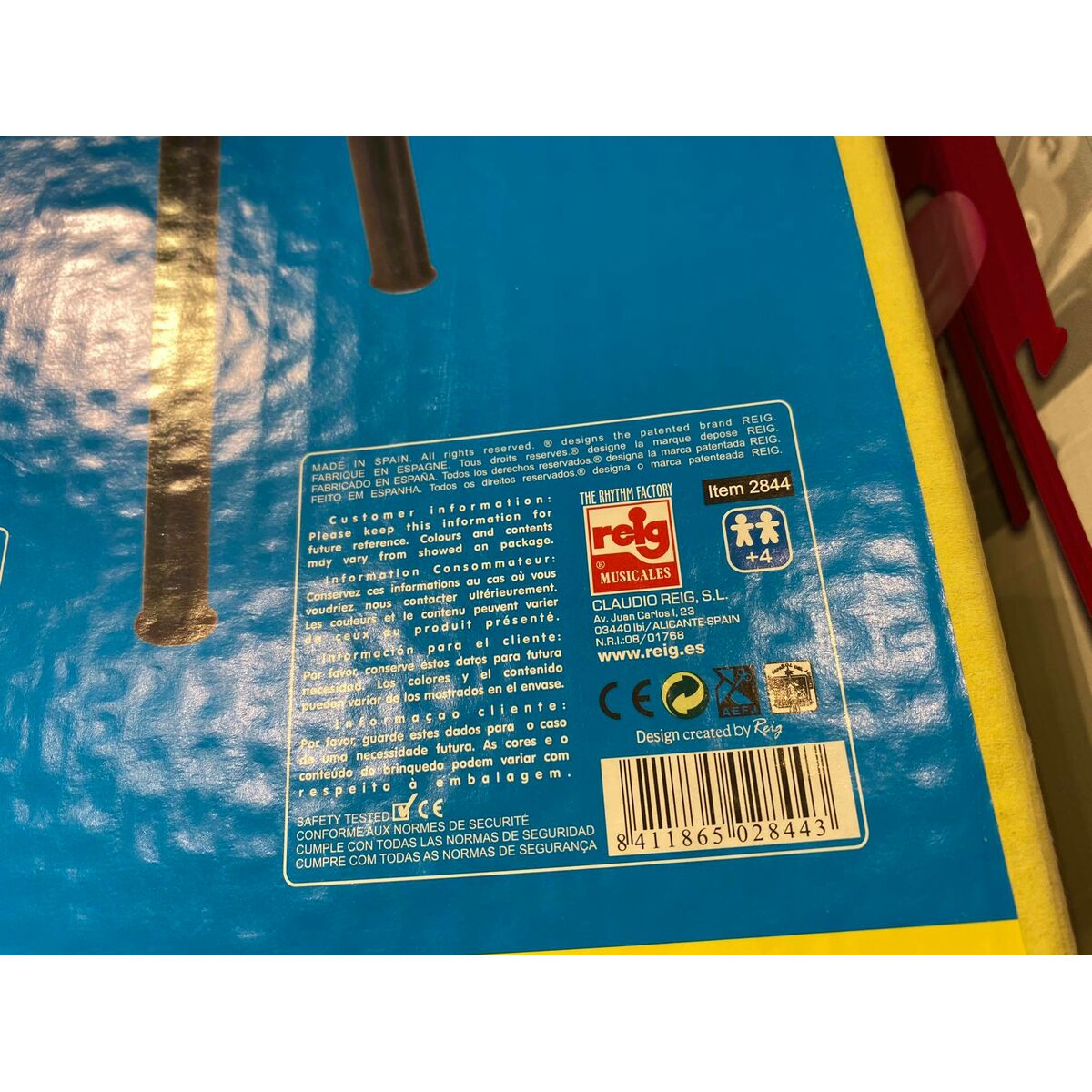 Educational Learning Piano Reig Red