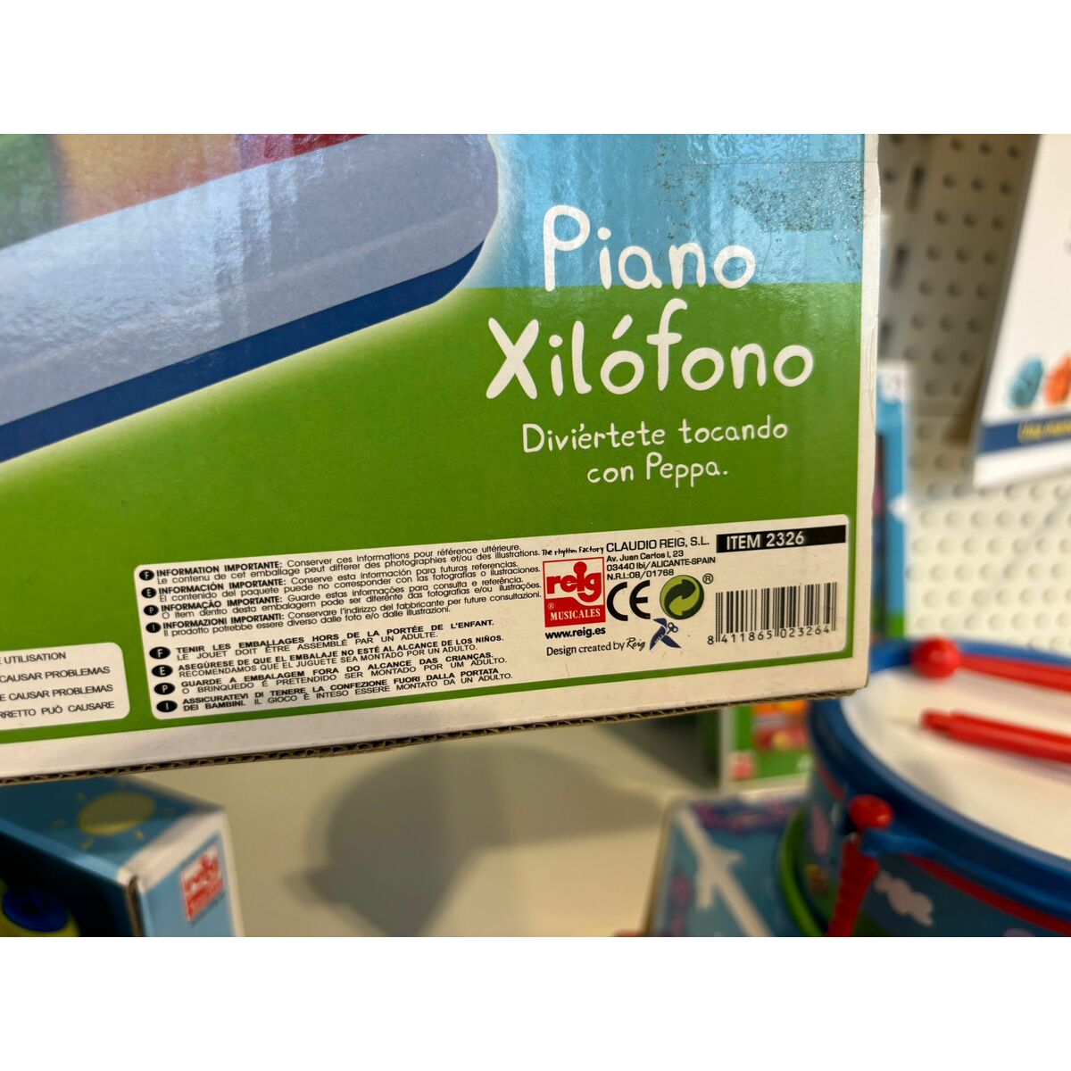 Xylophone Peppa Pig Plastic Children’s Figure 20 x 15 x 15 cm