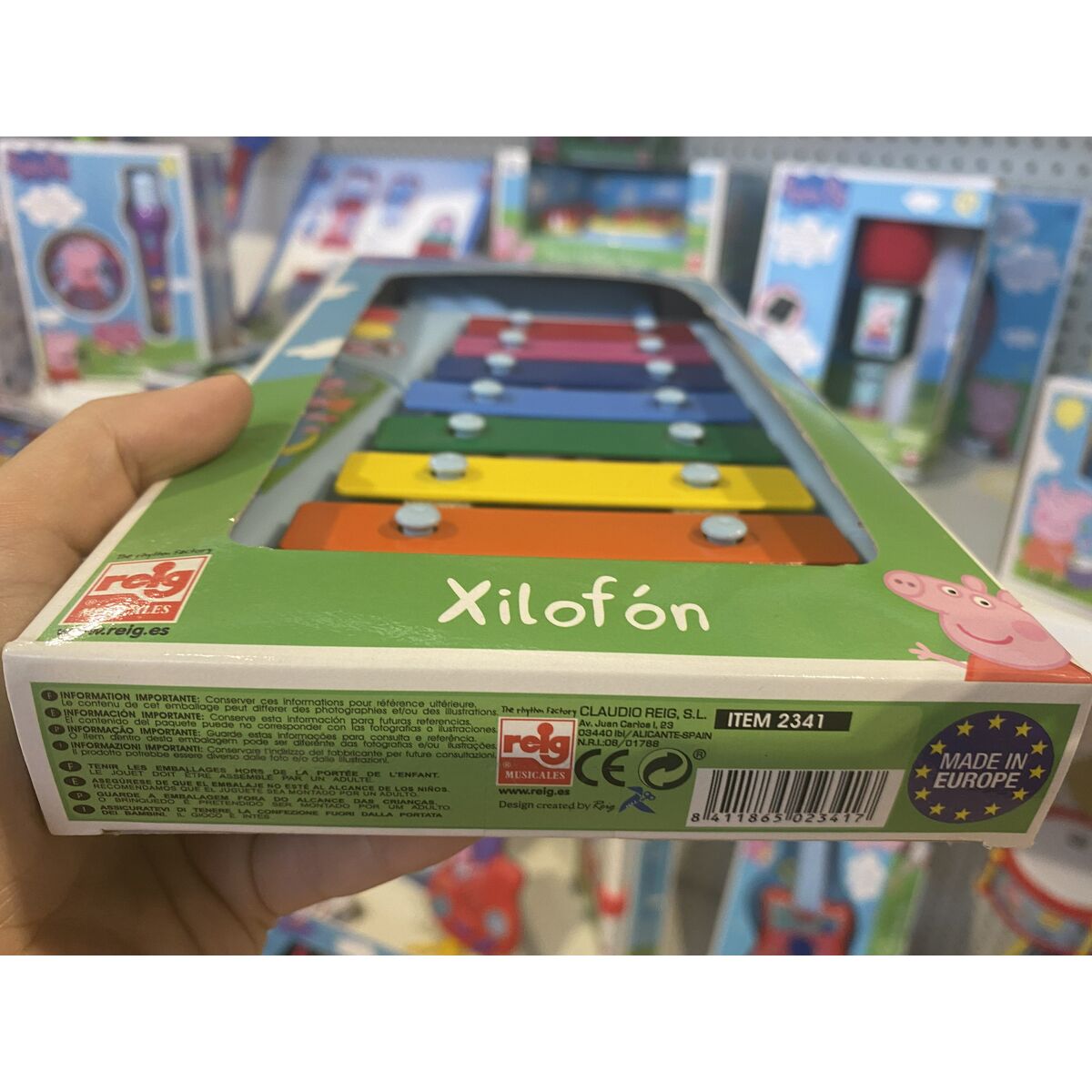 Musical Toy Peppa Pig Xylophone Plastic