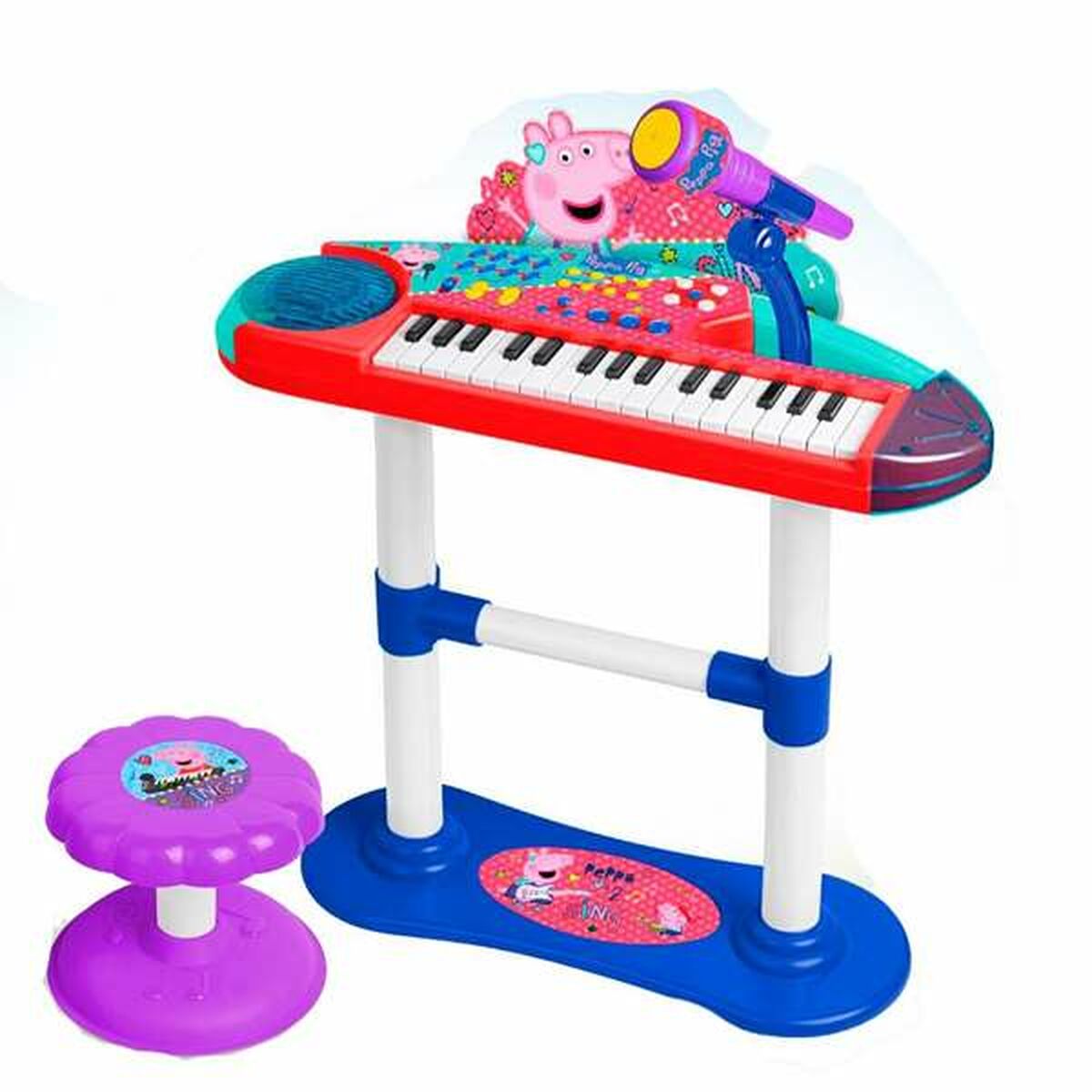 Toy piano Peppa Pig Microphone Bench Toy piano Peppa Pig Microphone Bench