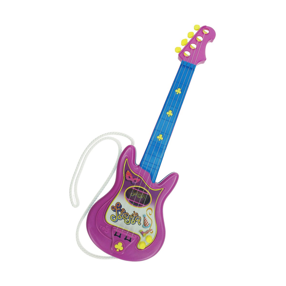 Baby Guitar Reig Party 4 Cords Electric Blue Purple Baby Guitar Reig Party 4 Cords Electric Blue Purple