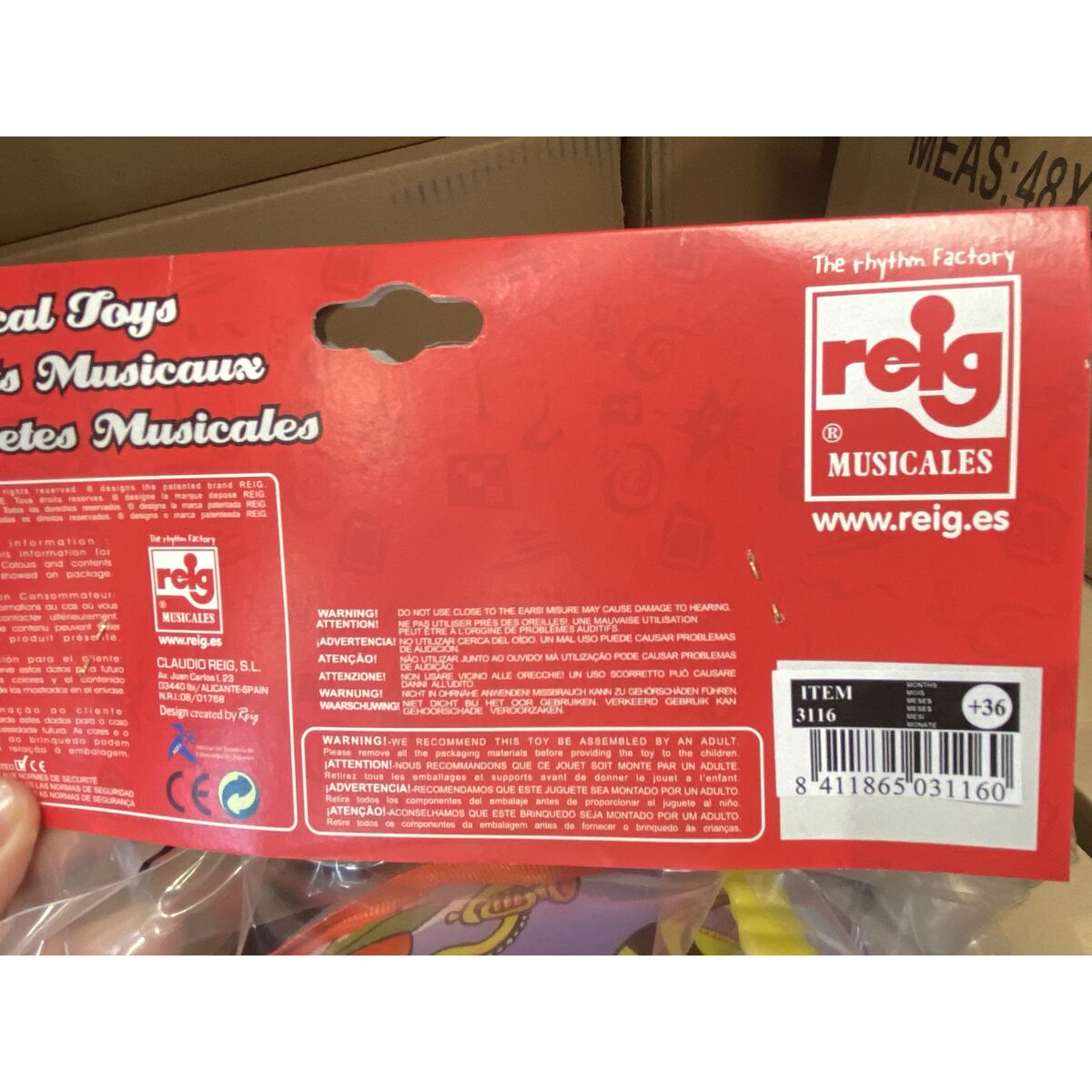 Musical Toy Reig Drum Fish Plastic