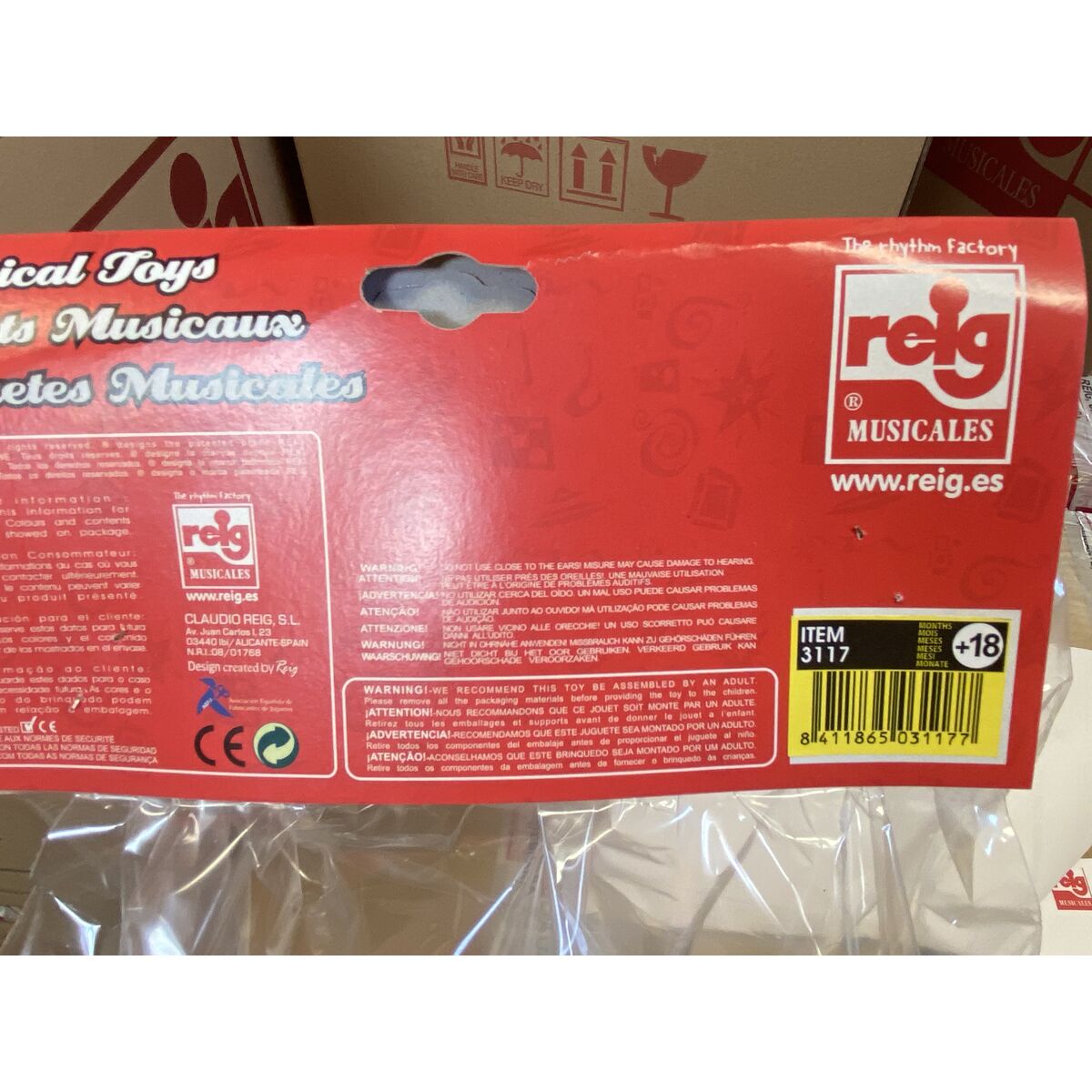 Musical Toy Reig Drum Lion Plastic