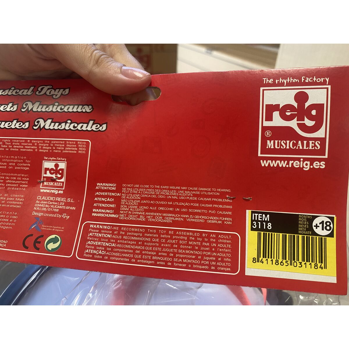 Musical Toy Reig Drum Plastic