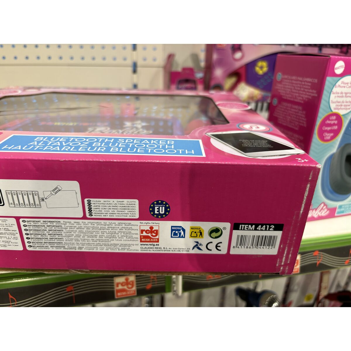 Speaker with Karaoke Microphone Barbie