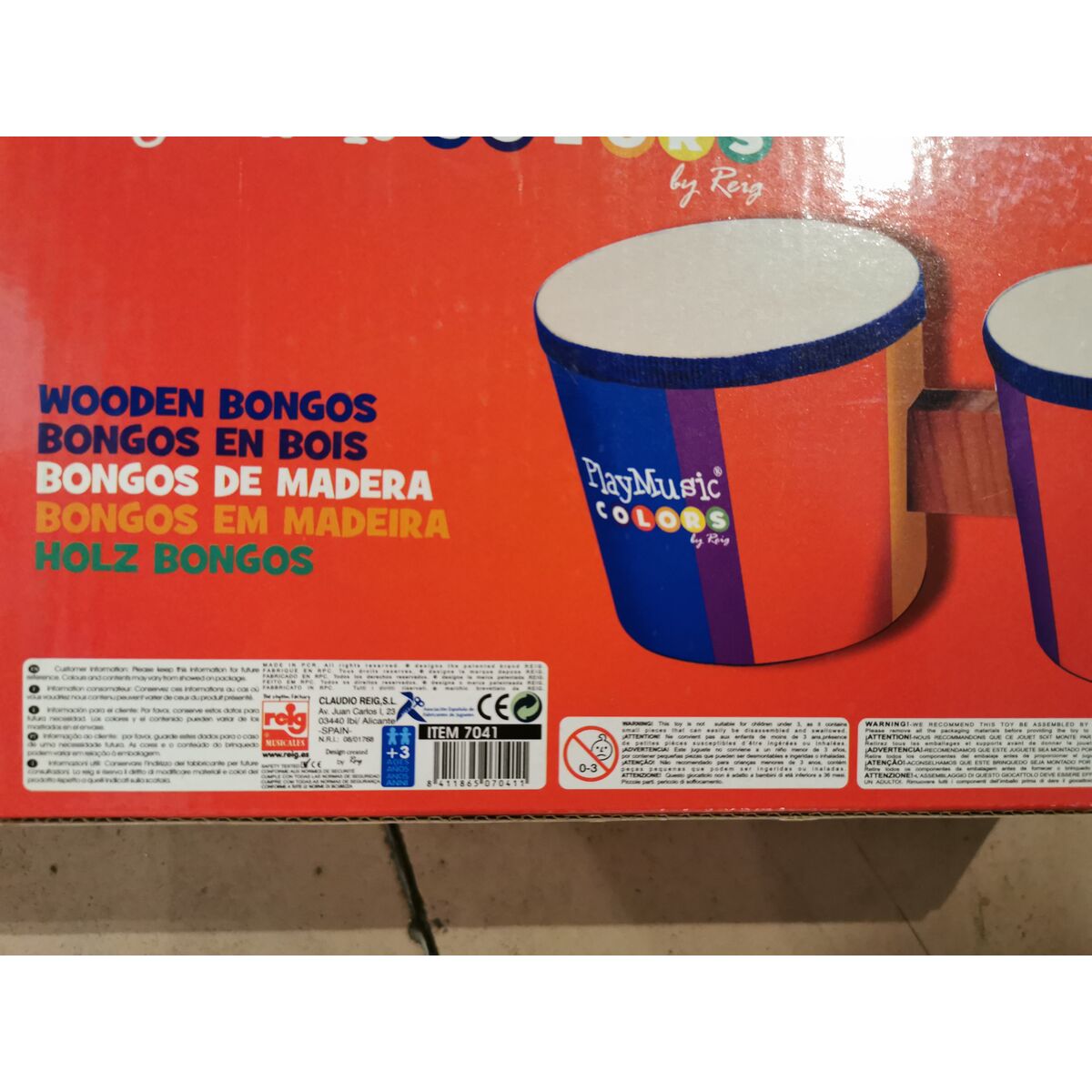 Musical instrument Reig Drum Wood Plastic