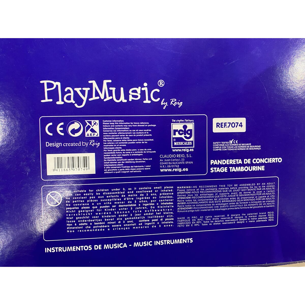 Musical Toy Reig Tambourine  25 cm 25 cm