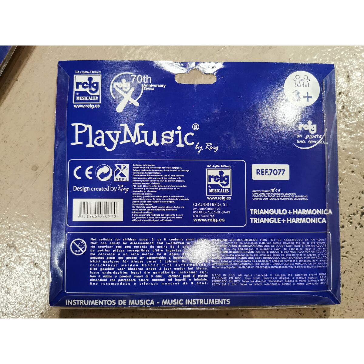 Musical Toy Reig Harmonica Triangle Plastic
