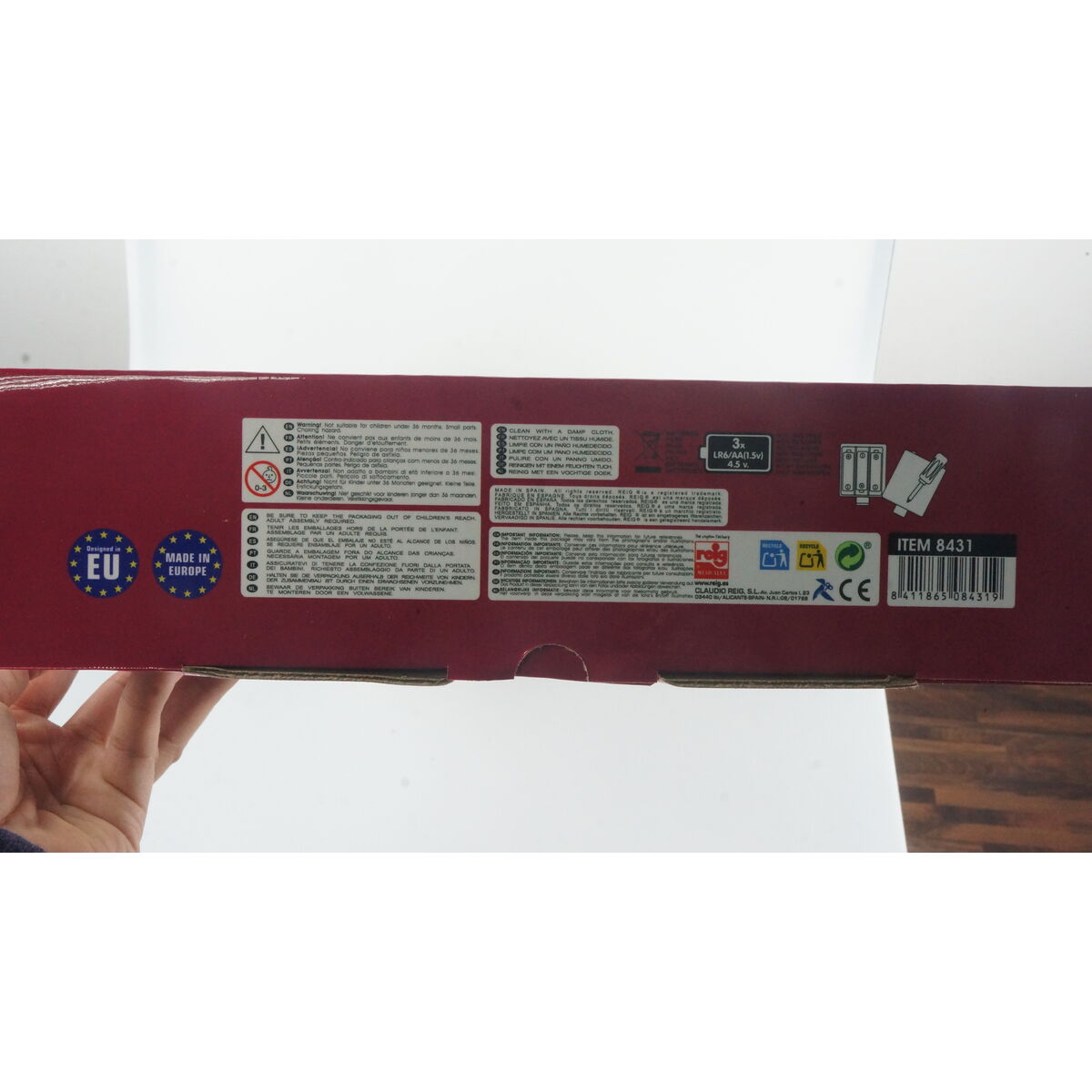 Baby Guitar Reig Microphone Red