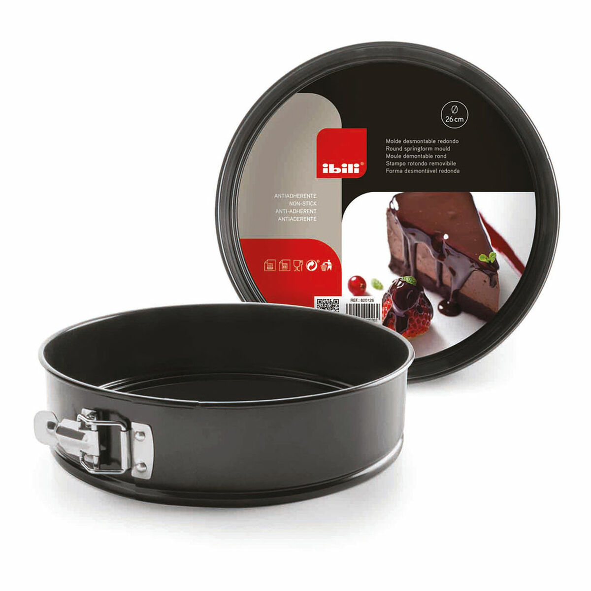 Springform Pan Ibili 820118 Steel Ø 18 x 6 cm Circular Springform Pan Ibili 820118 Steel Ø 18 x 6 cm Circular