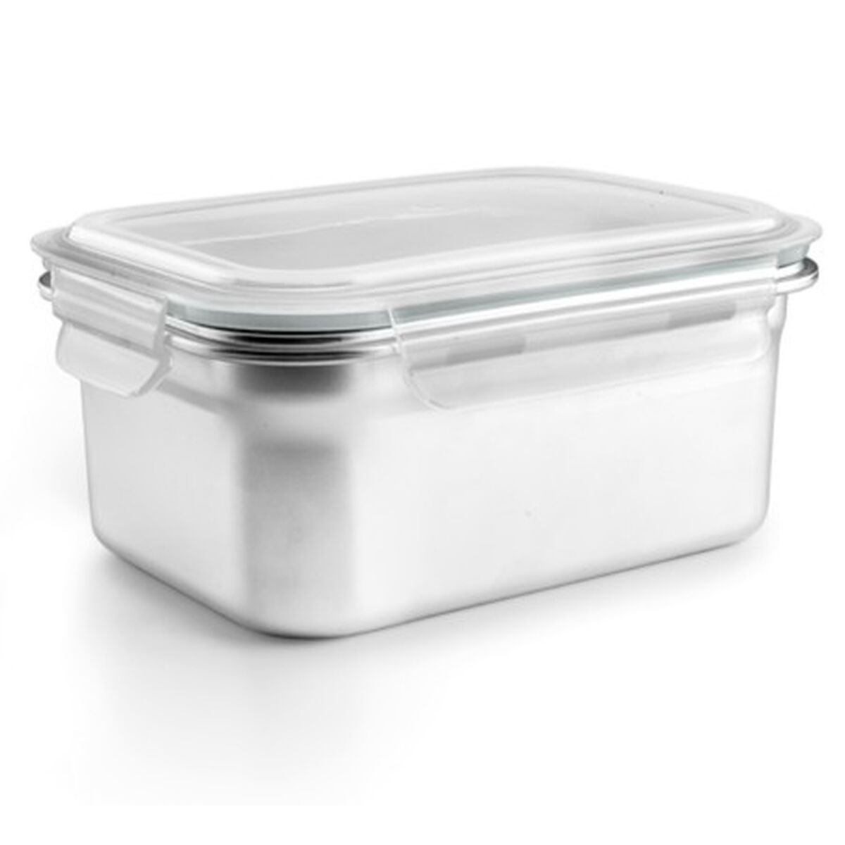 Lunch box Ibili 669316 Grey Stainless steel Rectangular 1,6 L