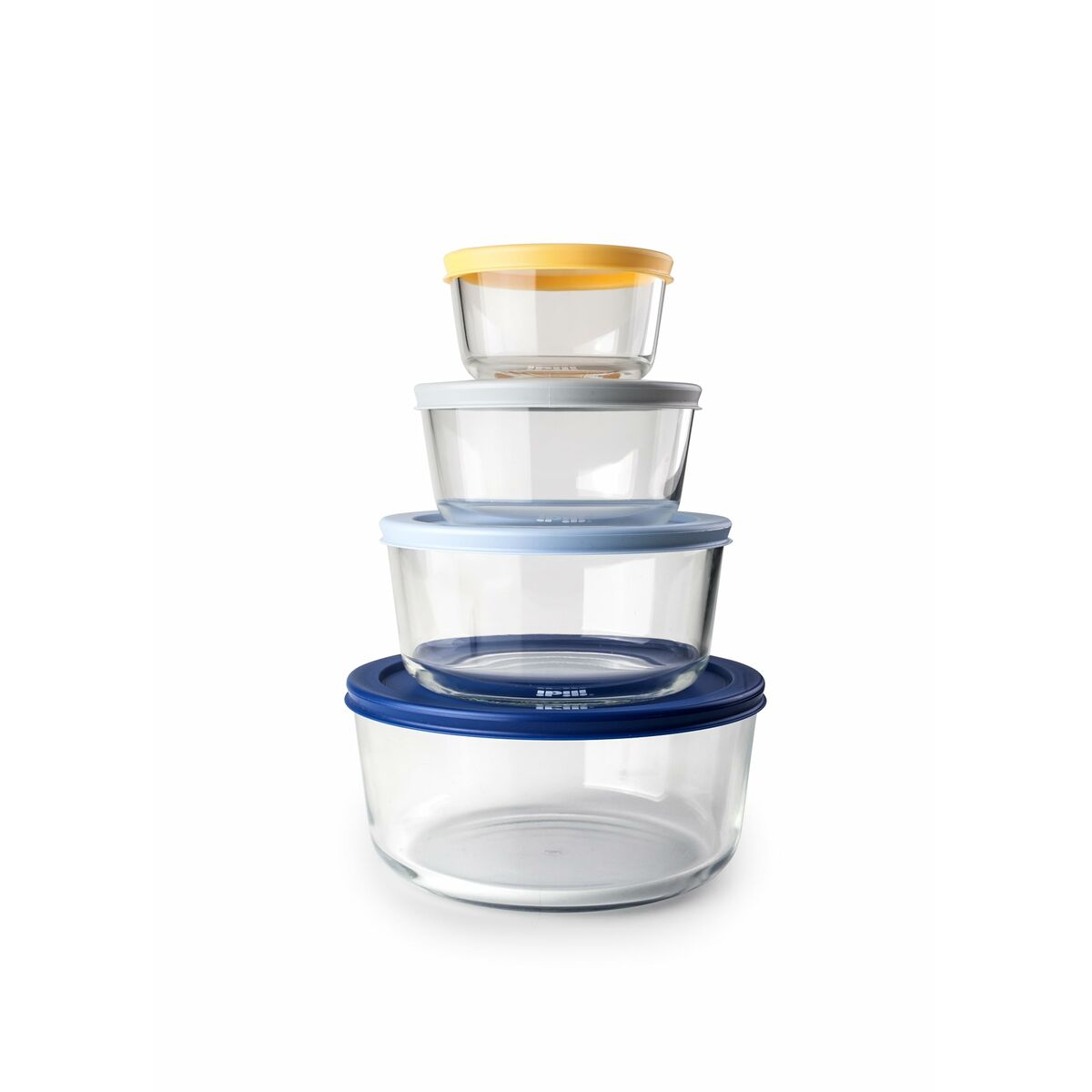 Set of 4 lunch boxes Ibili 689200 Transparent Plastic