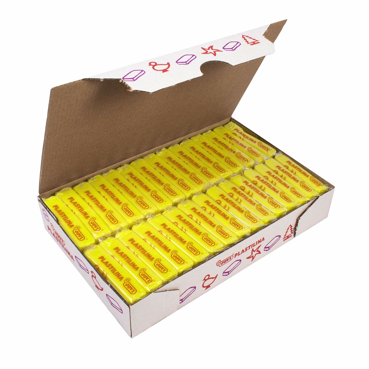 Modelling clay Jovi Yellow 50 g (30 Pieces) Modelling clay Jovi Yellow 50 g (30 Pieces)