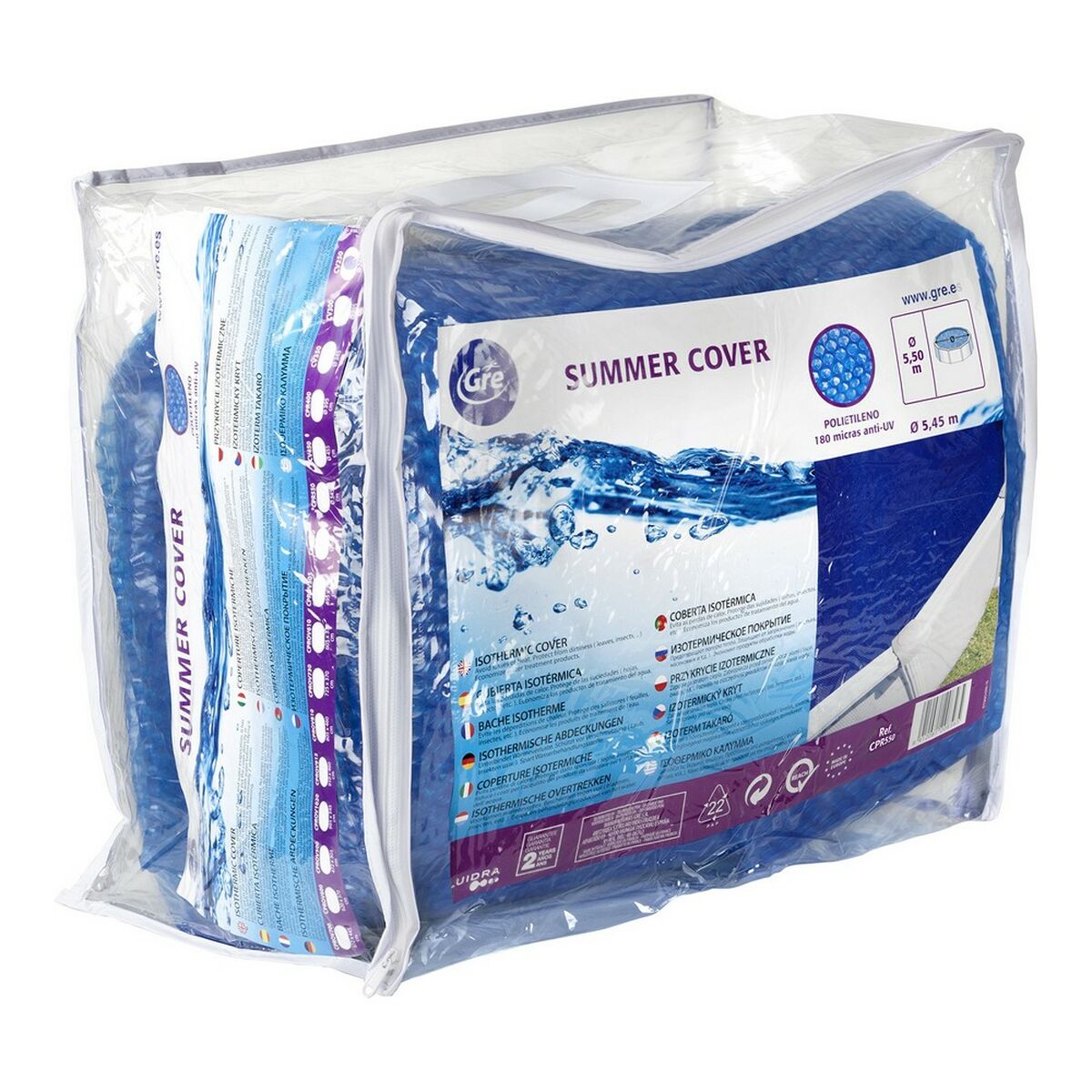 Swimming Pool Cover Gre CV300 Blue Ã 300 cm