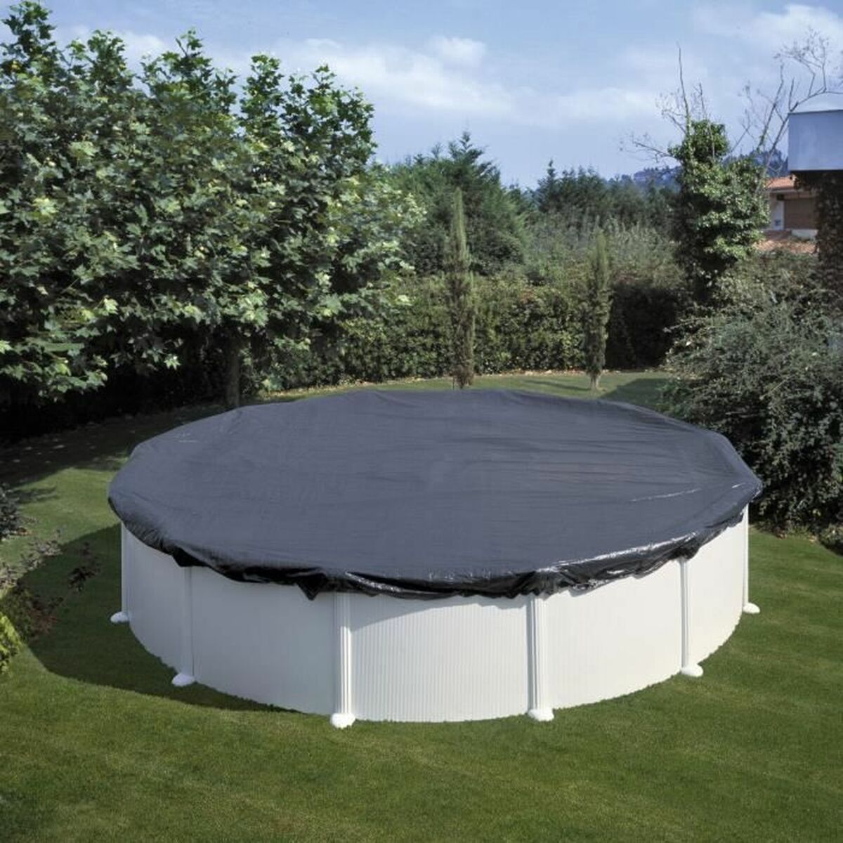 Swimming Pool Cover Gre CIPR451P Polyethylene  4,6 m Black