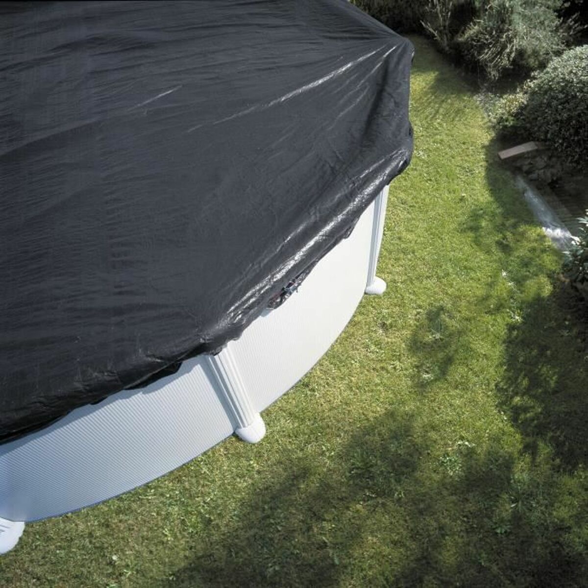 Swimming Pool Cover Gre CIPR451P Polyethylene  4,6 m Black