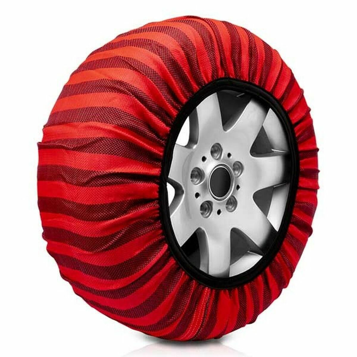 Car Snow Chains Classic Red Textile Size 58 Car Snow Chains Classic Red Textile Size 58