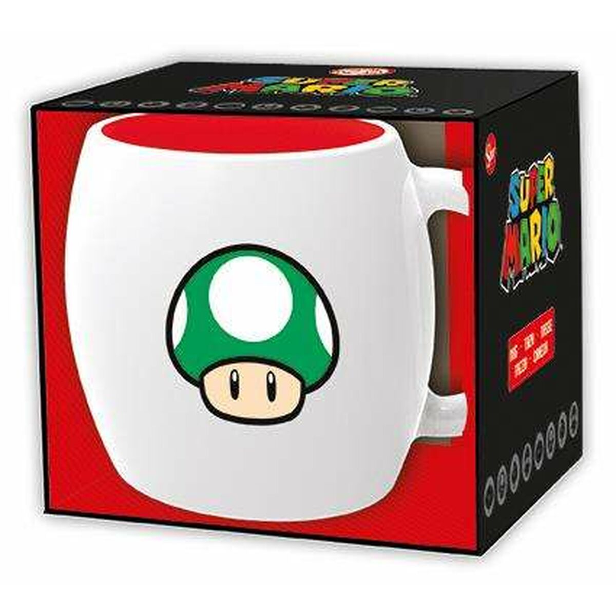 Cup with Box Super Mario 1-UP Ceramic 360 ml Cup with Box Super Mario 1-UP Ceramic 360 ml