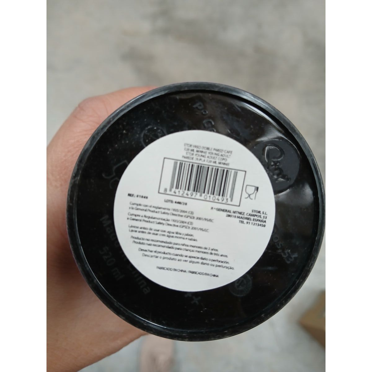 Glass with Lid Minnie Mouse 01049 (520 ml)