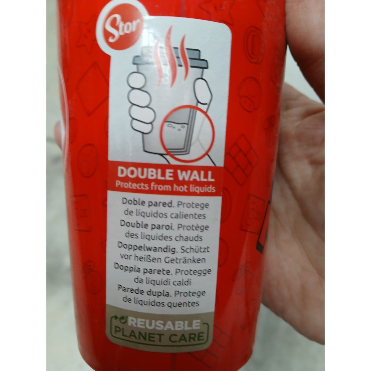 Glass with Lid Super Mario 01379 (520 ml)
