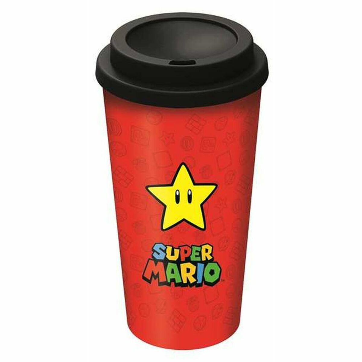 Glass with Lid Super Mario 01379 (520 ml) Glass with Lid Super Mario 01379 (520 ml)