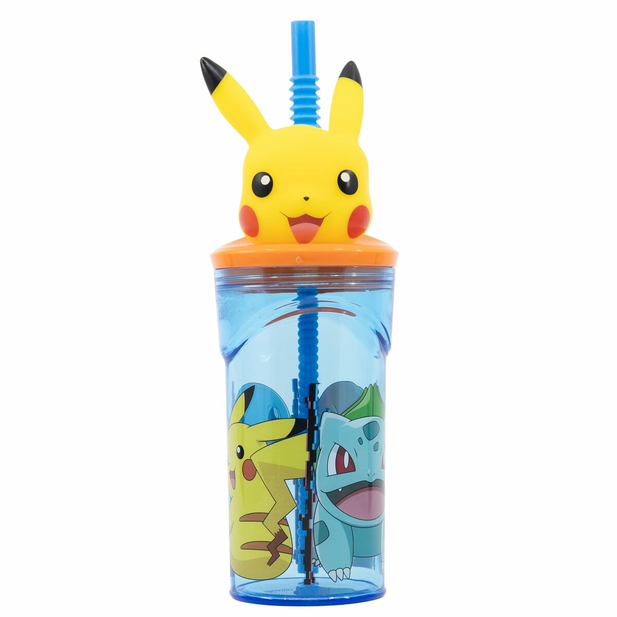 Water bottle Pokmon Multicolour PVC Plastic 360 ml 9 x 23 x 6 cm