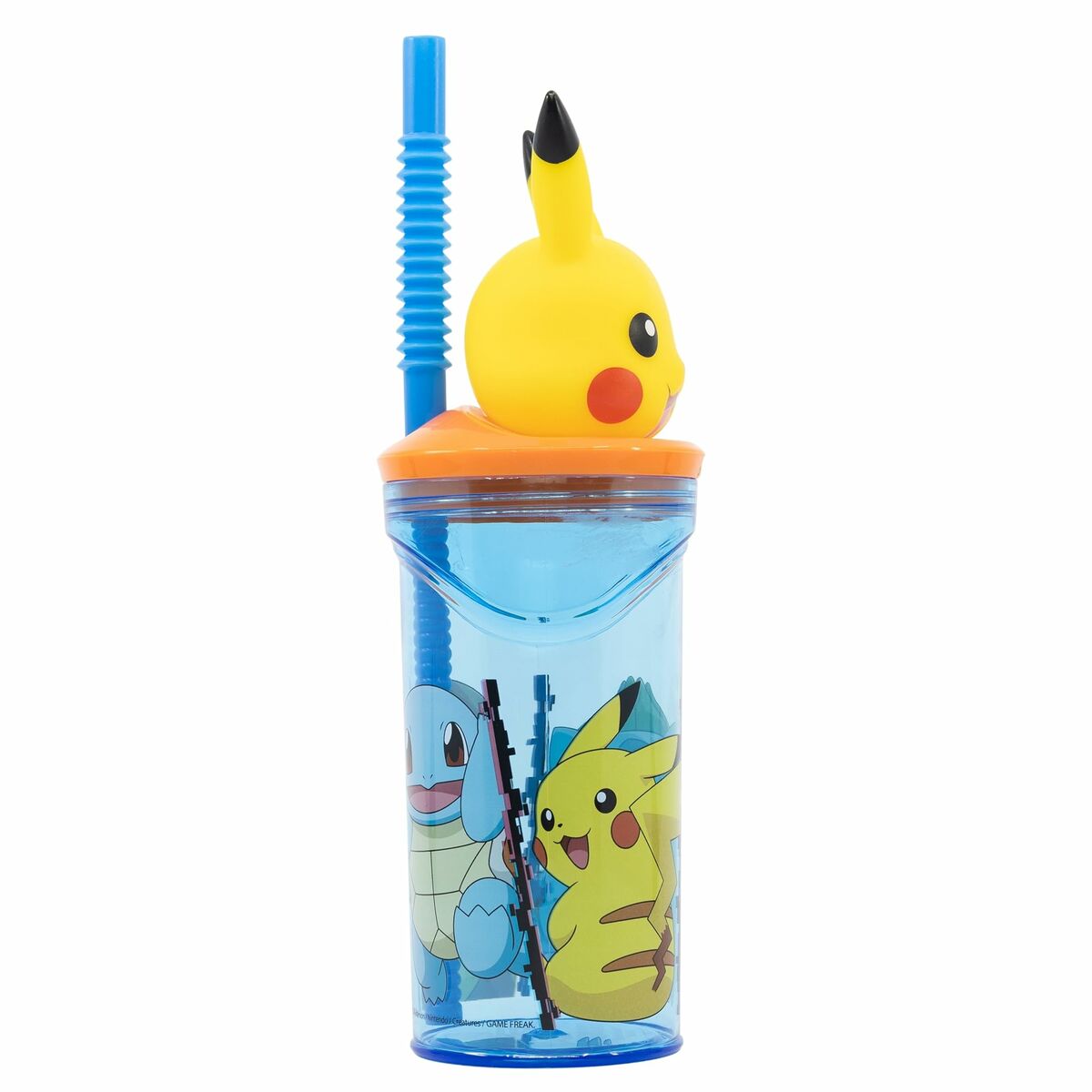 Water bottle Pokmon Multicolour PVC Plastic 360 ml 9 x 23 x 6 cm