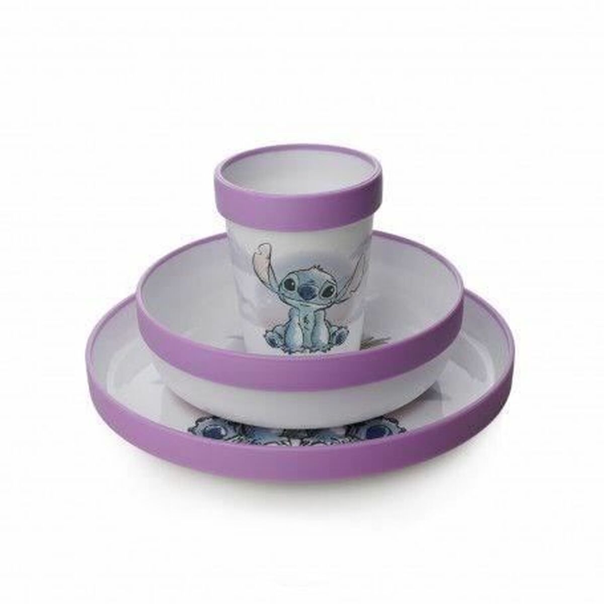 Dinnerware Set Disney Melamin 3 Pieces (2 Units)