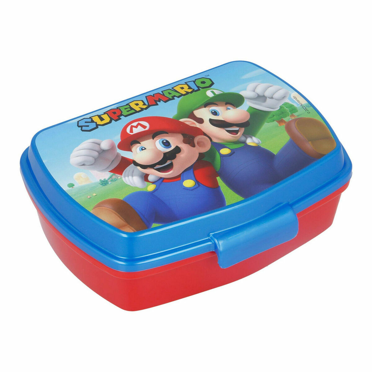 Sandwich Box Super Mario Plastic Red Blue (17 x 5.6 x 13.3 cm) Sandwich Box Super Mario Plastic Red Blue (17 x 5.6 x 13.3 cm)