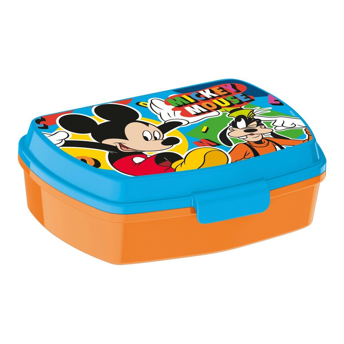 Sandwich Box Mickey Mouse Happy smiles Plastic Red Blue (17 x 5.6 x 13.3 cm) Sandwich Box Mickey Mouse Happy smiles Plastic Red Blue (17 x 5.6 x 13.3 cm)