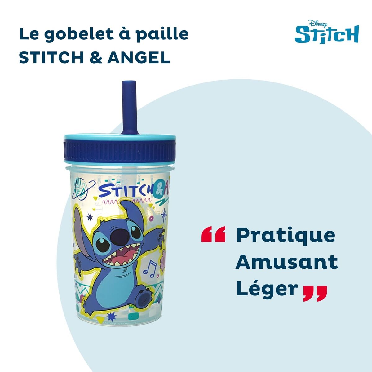 Training Glass ThermoBaby LILO & STITCH 420 ml Blue