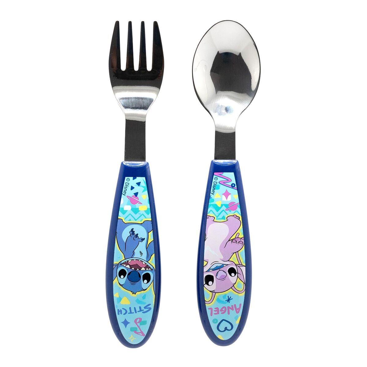 Cutlery set ThermoBaby LILO & STITCH Blue Turquoise Metal Stainless steel 2 Pieces