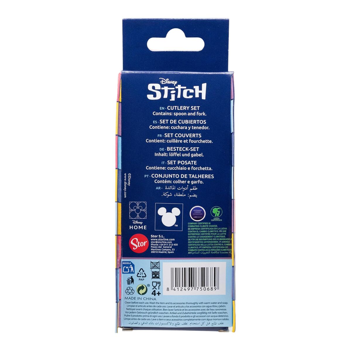 Cutlery set ThermoBaby LILO & STITCH Blue Turquoise Metal Stainless steel 2 Pieces