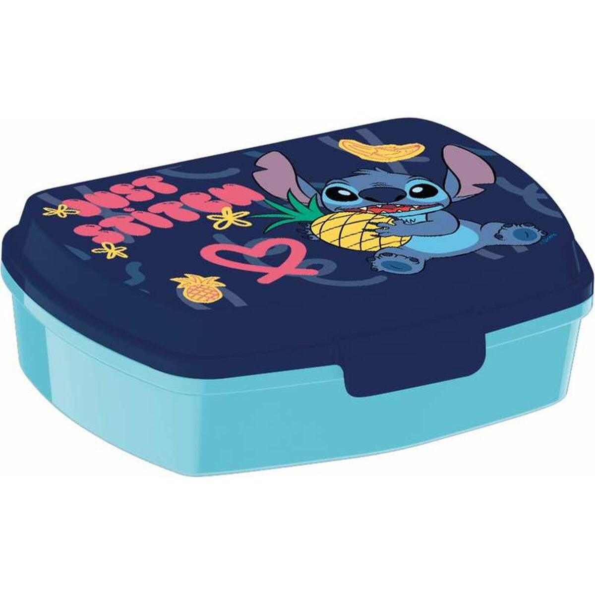 Sandwich Box Stitch Sweet Blue Lilac Polyester Rectangular 17 x 5,6 x 13,3 cm Sandwich Box Stitch Sweet Blue Lilac Polyester Rectangular 17 x 5,6 x 13,3 cm