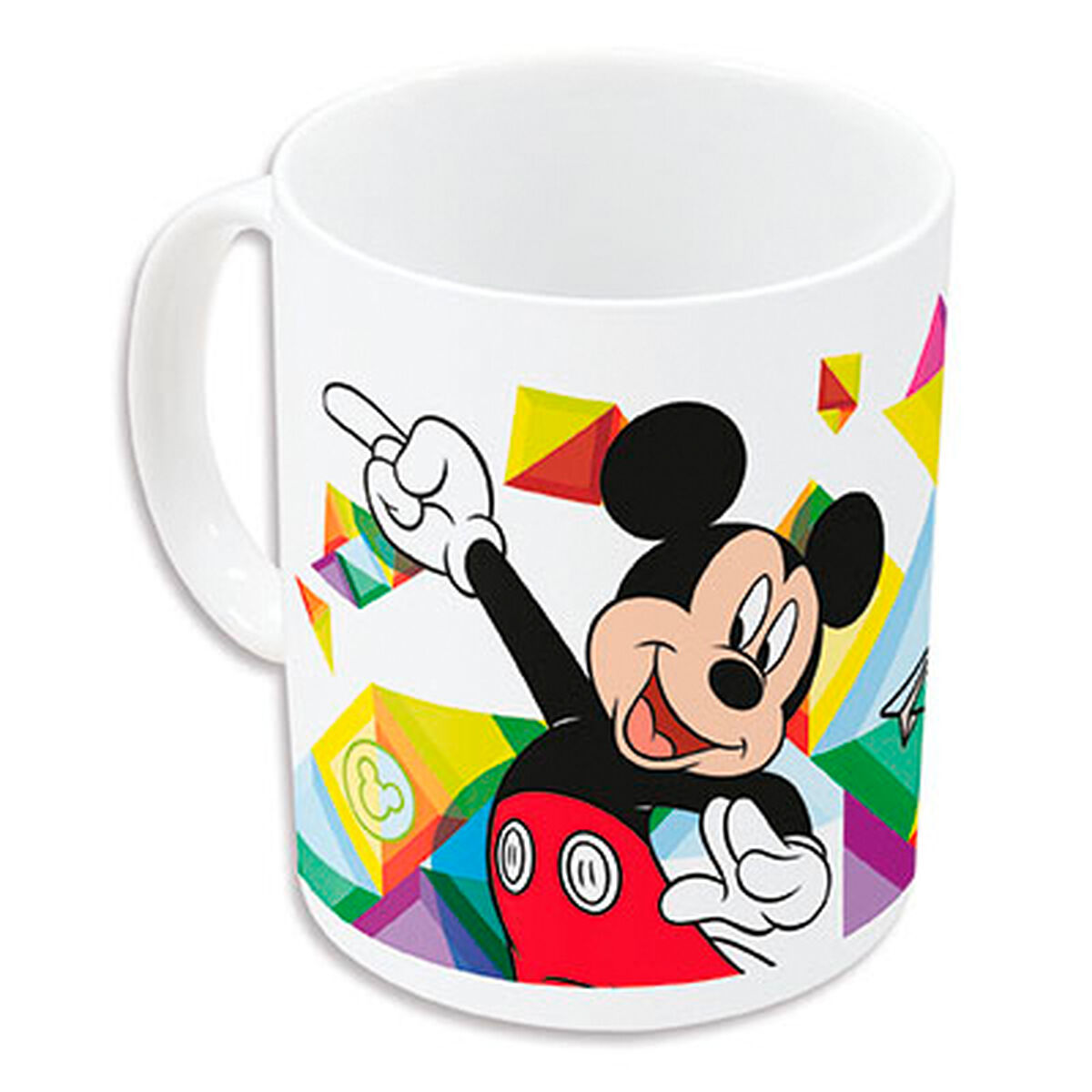 Mug Mickey Mouse Happy smiles Blue Red Ceramic 350 ml