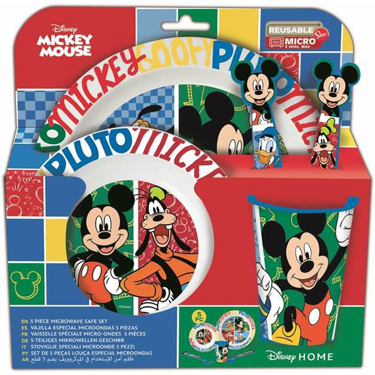 Children’s dish set Mickey Mouse Mickey Has Fun 5 Pieces Children’s dish set Mickey Mouse Mickey Has Fun 5 Pieces